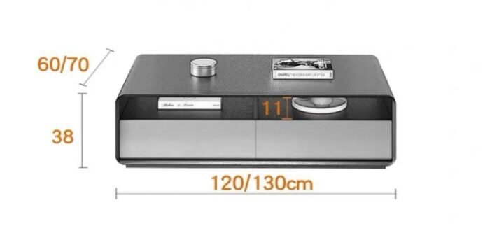 Helenville Modern Wood Coffee Table - 4 drawers - Image 6