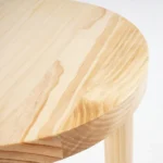 Kailie modern natural wood Side table - Image 2