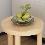 Kailie modern natural wood Side table - Image 3
