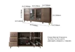 Atacha Modern Sideboard Natural wood with drawers and shelves - Image 11