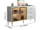 Klamf Sideboard Natural wood with Metal legs - Image 5