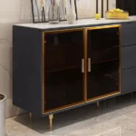 Klamf Sideboard Natural wood with Metal legs - Image 8