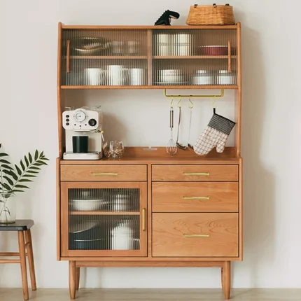 Clays Sideboard Natural wood with drawers and shelves