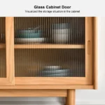 Crase Mid-century and Modern Natural wood Sideboard - Image 8