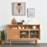 Crase Mid-century and Modern Natural wood Sideboard - Image 10