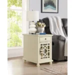 Ahmara Side table natural wood with storage - Image 7