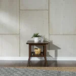 Arees Natural wood Side table - Image 2