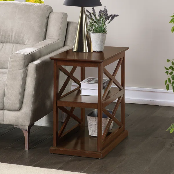 0009732_arthella-24-chairside-end-table-with-storage.webp Arthella Natural wood Side table with storage - Image 1