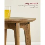 Creech Natural wood Side table - Image 4