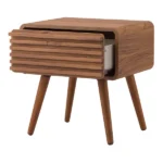 Birilian Natural Wood Side table - One drawer - Image 3