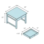 Vegels Side table Natural wood - Image 4
