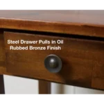 Aidan Natural wood side table - One drawer - Image 2