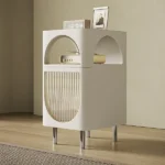 Moderno Natural wood Side table
