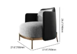 Debora-natural wood -arm chair - Image 14