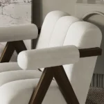 Arika Modern Natural wood Arm chair - Image 4