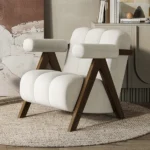 Arika Modern Natural wood Arm chair - Image 5