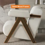 Arika Modern Natural wood Arm chair - Image 6