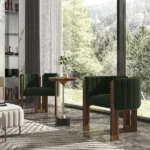 Bergument Modern natural wood Arm chair - Image 3