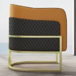 Metal chair leather - LAROCHE - Image 5