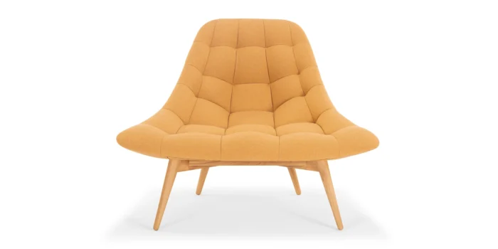 Elton Upholstered Natural wood chair - Image 7
