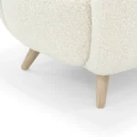 Fluffy Natural wood Armchair - Image 4
