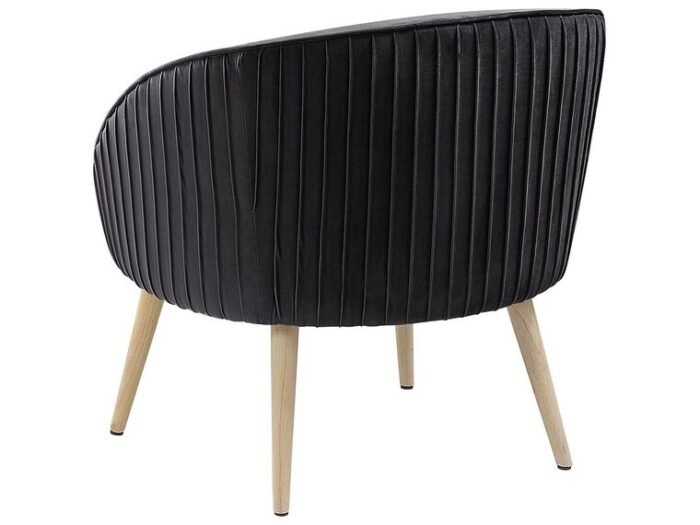 Divano Upholstered Natural wood chair - Image 4