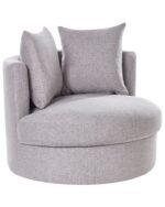 Sella - Fully padded armless chair with 360 degree swivel base - Image 2