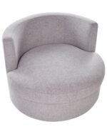 Sella - Fully padded armless chair with 360 degree swivel base - Image 5