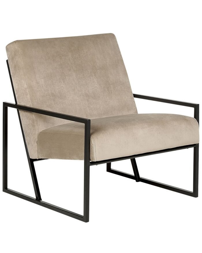 Arm chair with black frame-DELARY - Image 2