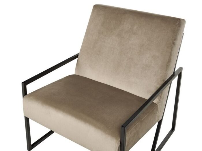 Arm chair with black frame-DELARY - Image 5