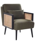 Fabric-Armchair with armrests and armrest - Image 2