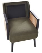 Fabric-Armchair with armrests and armrest - Image 5