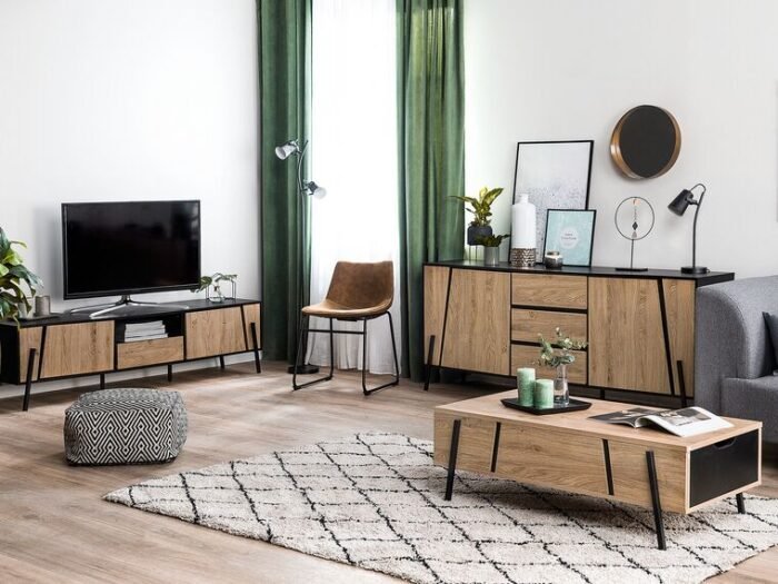 Aldera Buffet with drawers and shelves in a modern design - Image 2