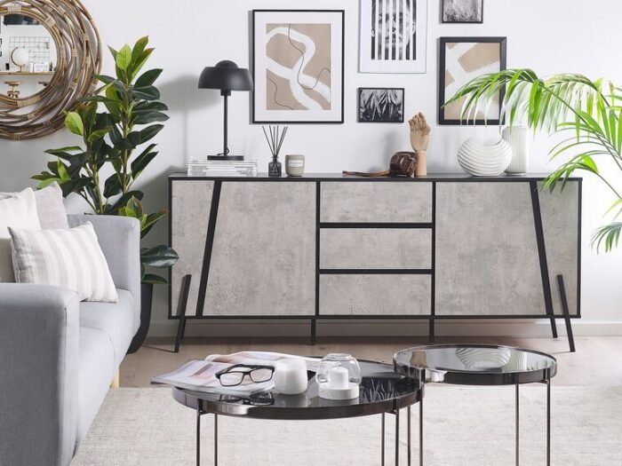 Aldera Buffet with drawers and shelves in a modern design - Image 8