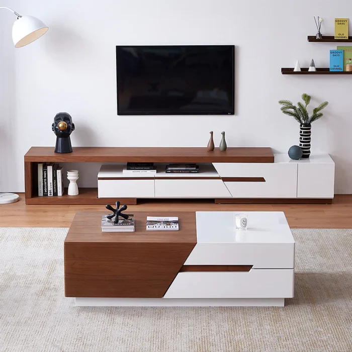 Rikke Natural wood tables set - Set of 2 - Image 2