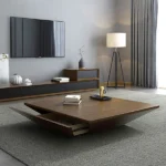 Rita Modern Coffe Table - Natural wood - Image 9