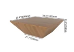 Rita Modern Coffe Table - Natural wood - Image 13