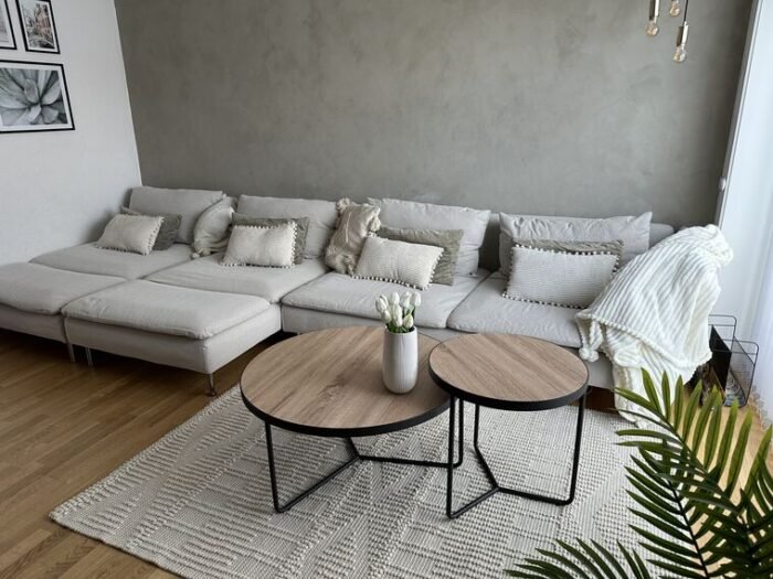 Alice Natural wood with Metal Coffee tables - Set of 3 - Image 5