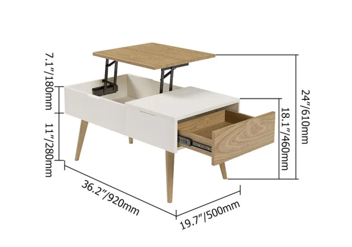 Mocito Natural wood Coffee table - Image 11