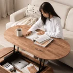 Santro Oval coffee table with additional storage unit - Image 3