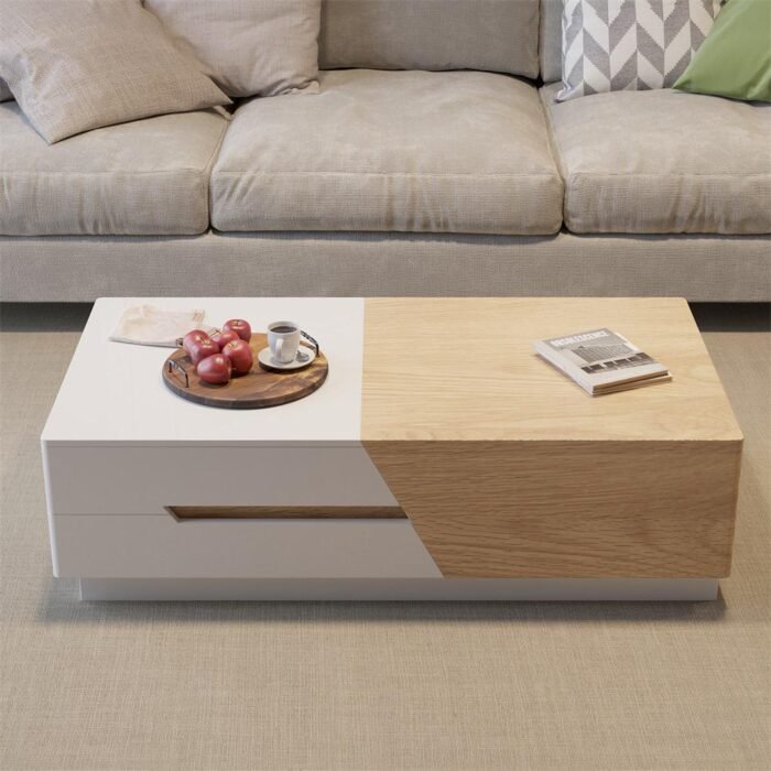 Moka Natural wood Coffee table - Image 4