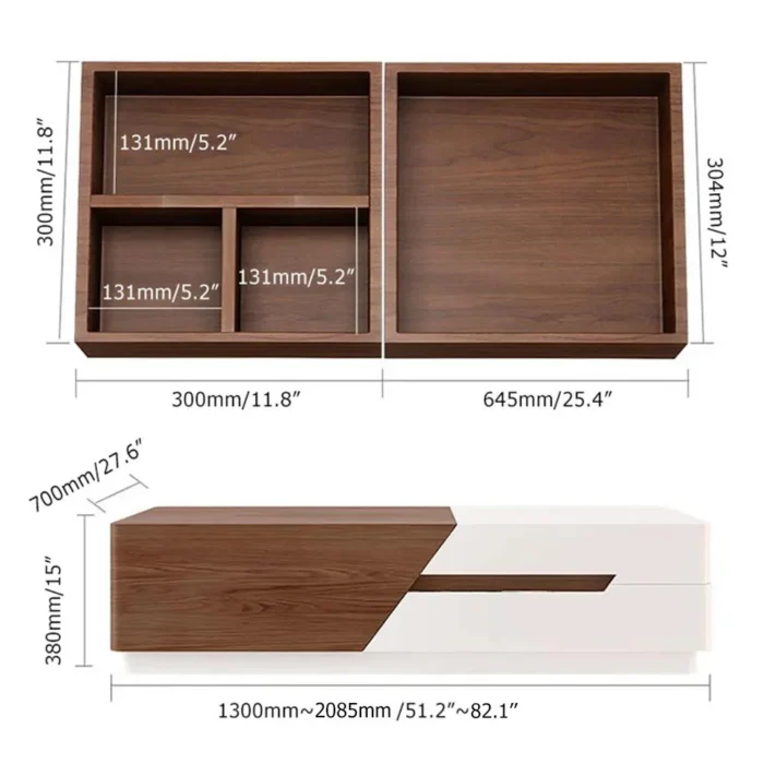 Moka Natural wood Coffee table - Image 10
