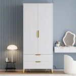 Mavina Modern Tall Wardrobe with Storage - Image 11