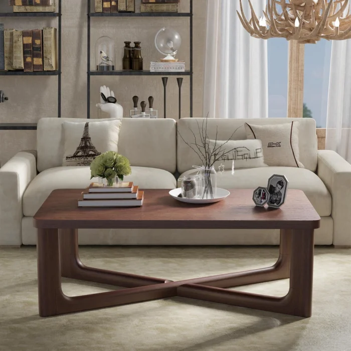 Kenviie Coffee table Natural wood - Image 2