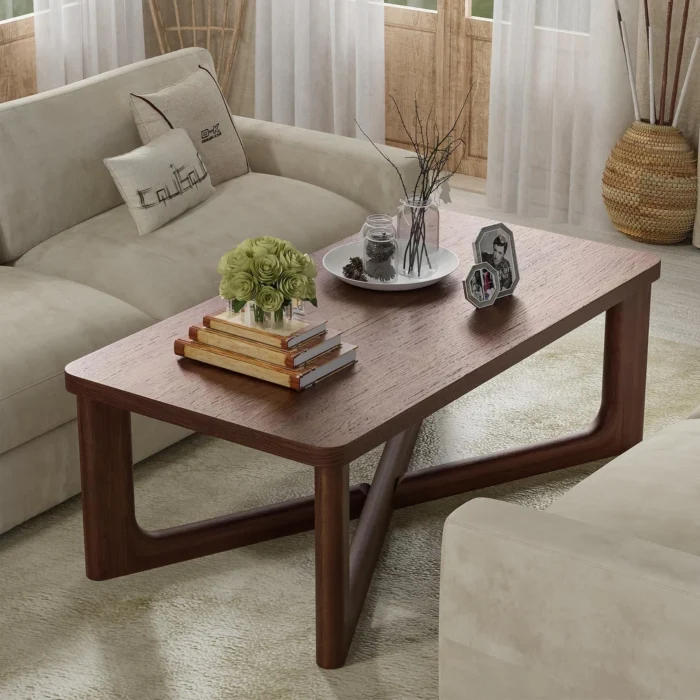 Kenviie Coffee table Natural wood - Image 3