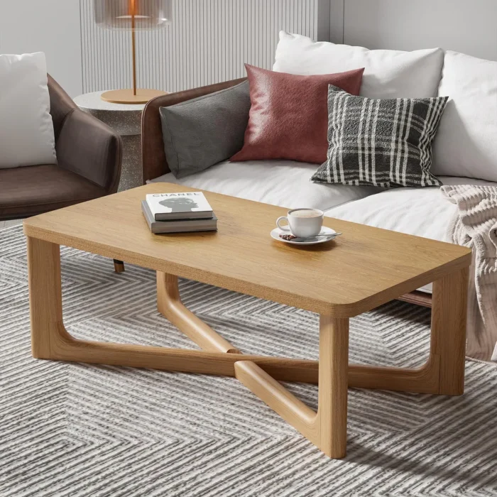 Kenviie Coffee table Natural wood - Image 5