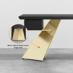 Cramphe Modern Desk with drawers - Image 8