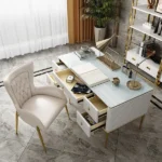 Bline Modern Desk with Drawers - Image 2