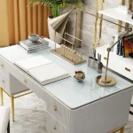 Bline Modern Desk with Drawers - Image 4