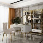 Bline Modern Desk with Drawers - Image 5
